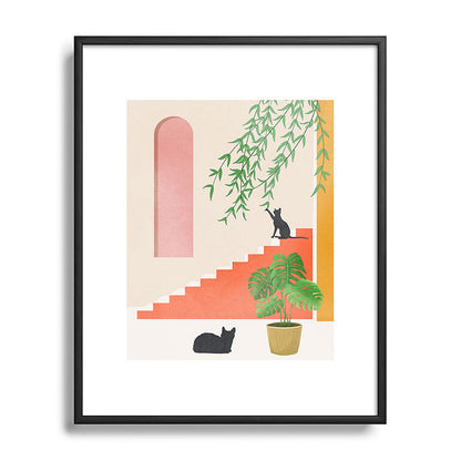 Cat Space II Framed Art Print Gallery Image 82