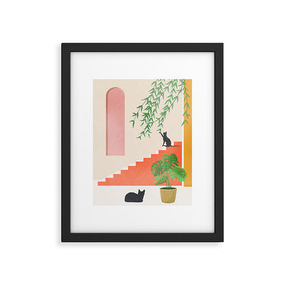 Cat Space II Framed Art Print Gallery Image 5