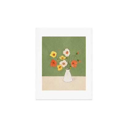 Field Wildflowers Verde Art Print Gallery Image 3