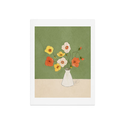 Field Wildflowers Verde Art Print Gallery Image 7