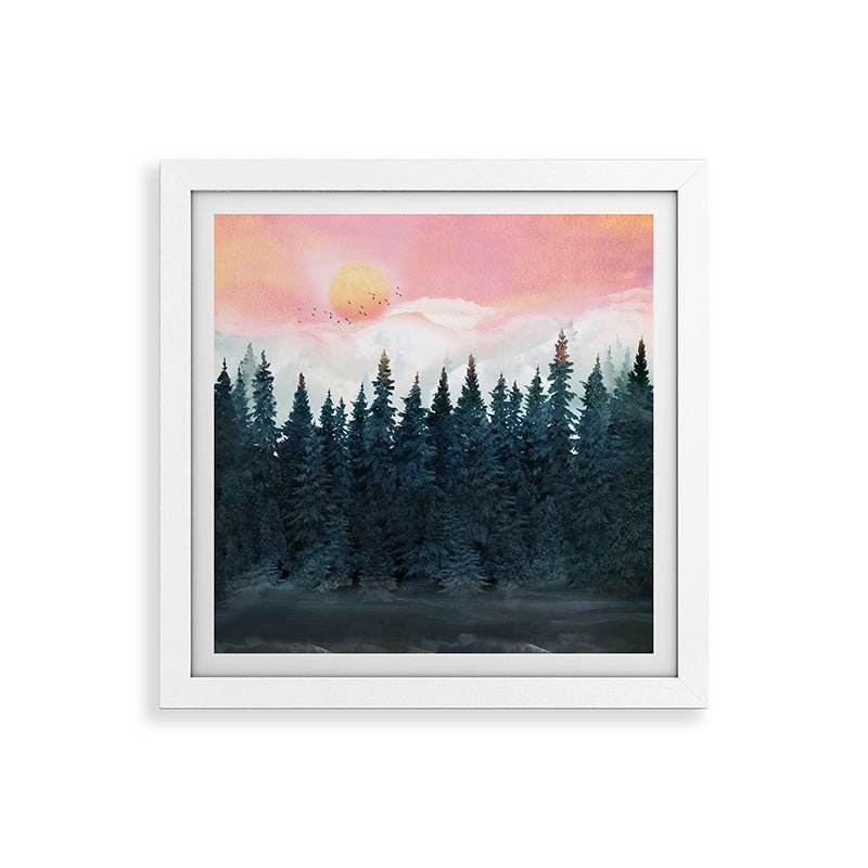 Forest Under the Sunset Framed Art Print Gallery Image 82
