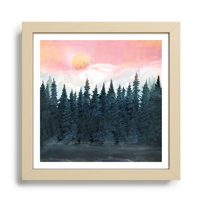Forest Under the Sunset Framed Art Print Gallery Image 24