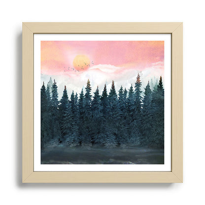 Forest Under the Sunset Framed Art Print Gallery Image 24