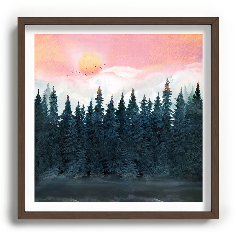 Forest Under the Sunset Framed Art Print Gallery Image 101