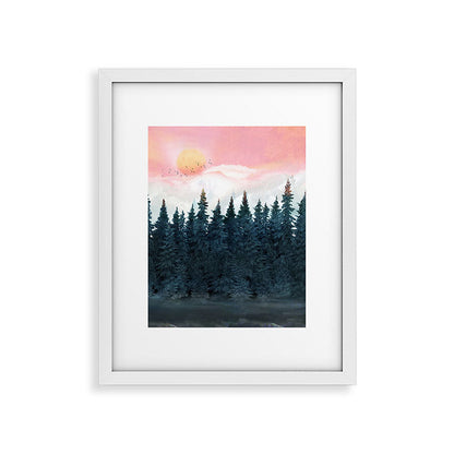 Forest Under the Sunset Framed Art Print Gallery Image 34