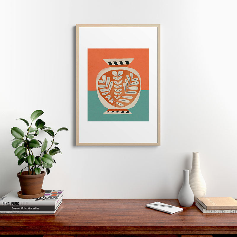 Golden Orchard Vase Framed Art Print Gallery Image 20