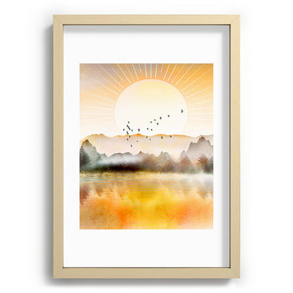 Lake Sunrise Framed Art Print Gallery Image 97