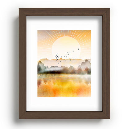 Lake Sunrise Framed Art Print Gallery Image 88