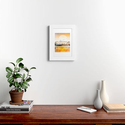 Lake Sunrise Framed Art Print Gallery Image 72
