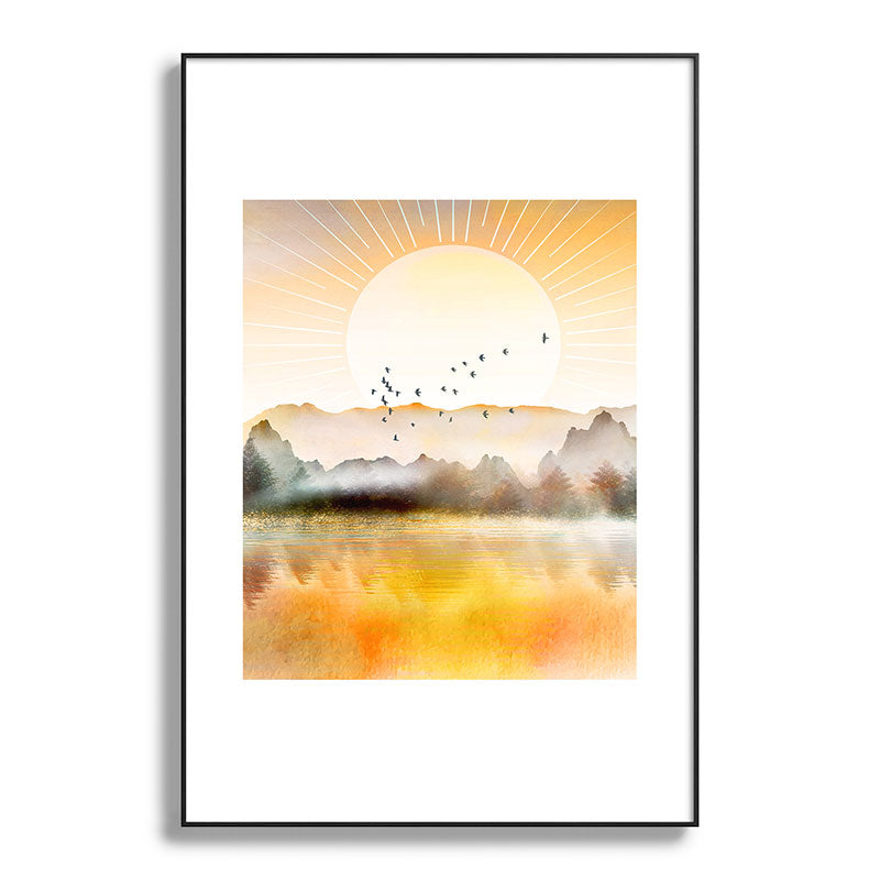Lake Sunrise Framed Art Print Gallery Image 117