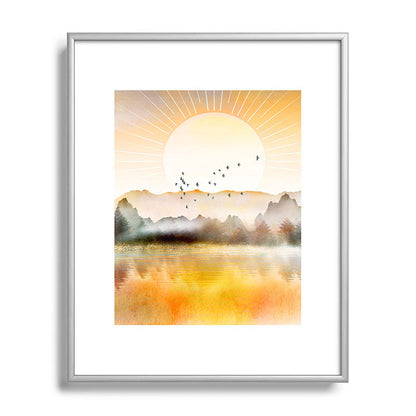 Lake Sunrise Framed Art Print Gallery Image 131