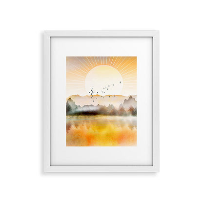 Lake Sunrise Framed Art Print Gallery Image 36