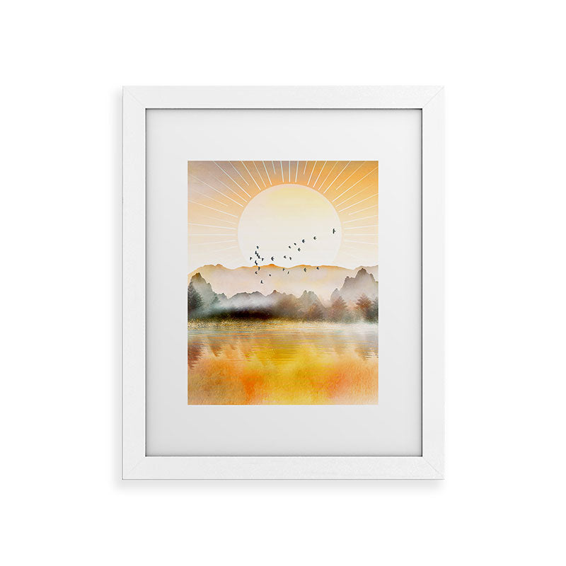 Lake Sunrise Framed Art Print Gallery Image 69