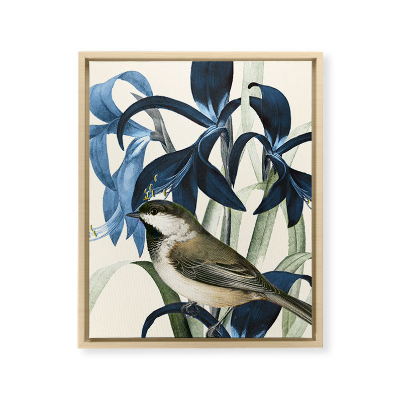 Little Bird and Flowers II Framed Canvas Print Gallery Image 16