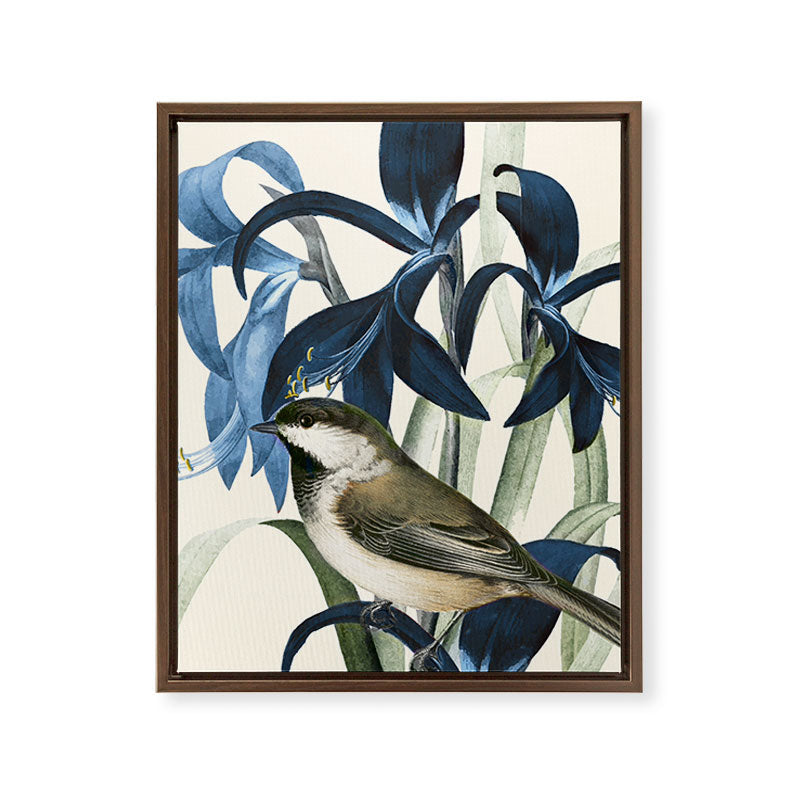 Little Bird and Flowers II Framed Canvas Print Gallery Image 11