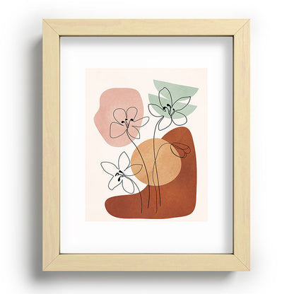Minimal Abstract Flowers 04 Framed Art Print Gallery Image 70