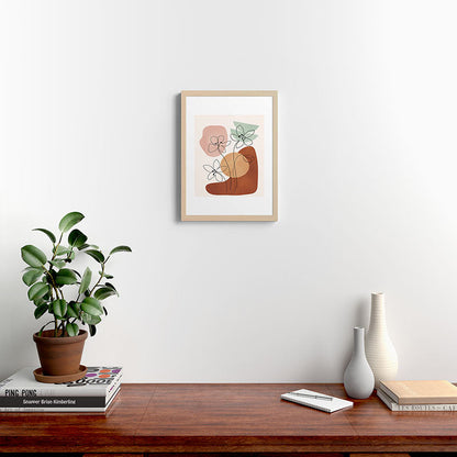 Minimal Abstract Flowers 04 Framed Art Print Gallery Image 17