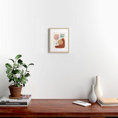 Minimal Abstract Flowers 04 Framed Art Print Gallery Image 16