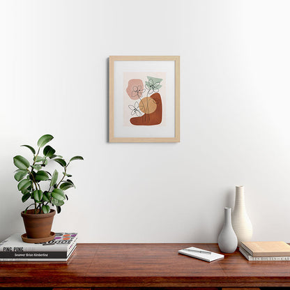 Minimal Abstract Flowers 04 Framed Art Print Gallery Image 46