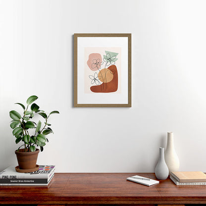 Minimal Abstract Flowers 04 Framed Art Print Gallery Image 40