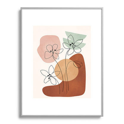 Minimal Abstract Flowers 04 Framed Art Print Gallery Image 99