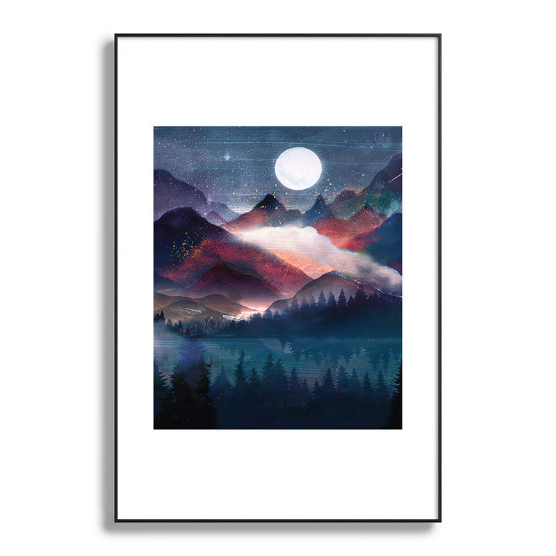 Mountain Lake Under the Stars Framed Art Print Gallery Image 117