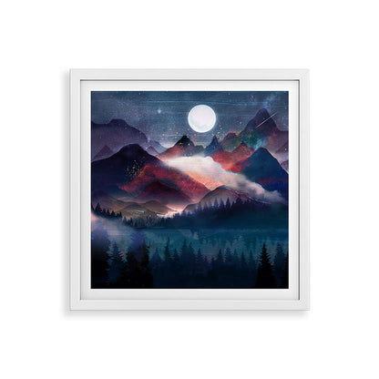 Mountain Lake Under the Stars Framed Art Print Gallery Image 38