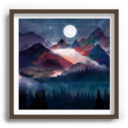Mountain Lake Under the Stars Framed Art Print Gallery Image 101