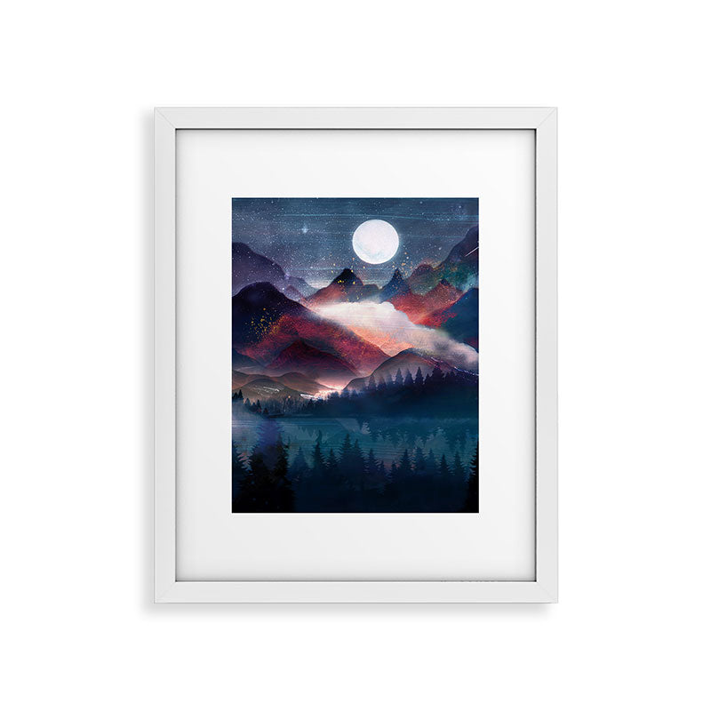Mountain Lake Under the Stars Framed Art Print Gallery Image 36
