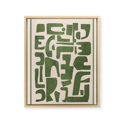 Organic Contemporary Modern Shapes 03 Framed Canvas Print Gallery Image 14