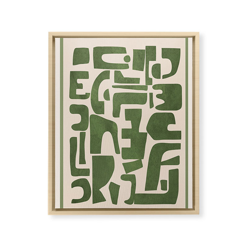 Organic Contemporary Modern Shapes 03 Framed Canvas Print Gallery Image 16
