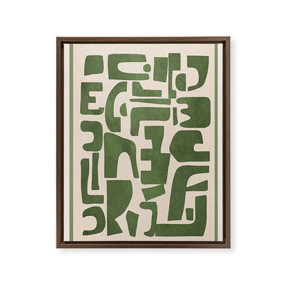 Organic Contemporary Modern Shapes 03 Framed Canvas Print Gallery Image 12
