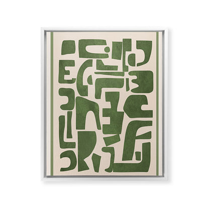 Organic Contemporary Modern Shapes 03 Framed Canvas Print Gallery Image 23