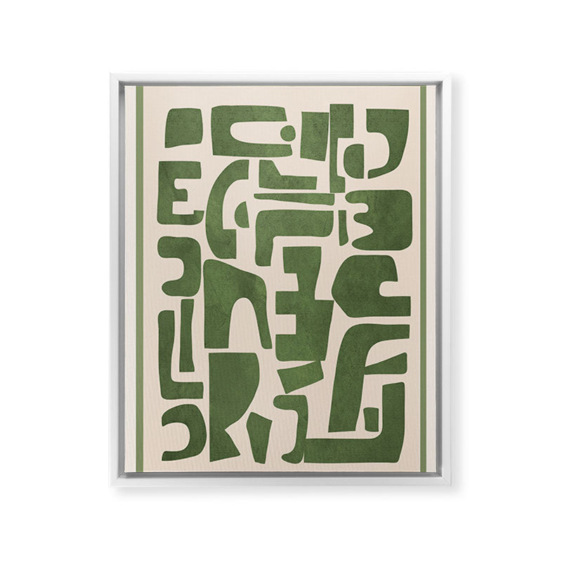 Organic Contemporary Modern Shapes 03 Framed Canvas Print Gallery Image 22
