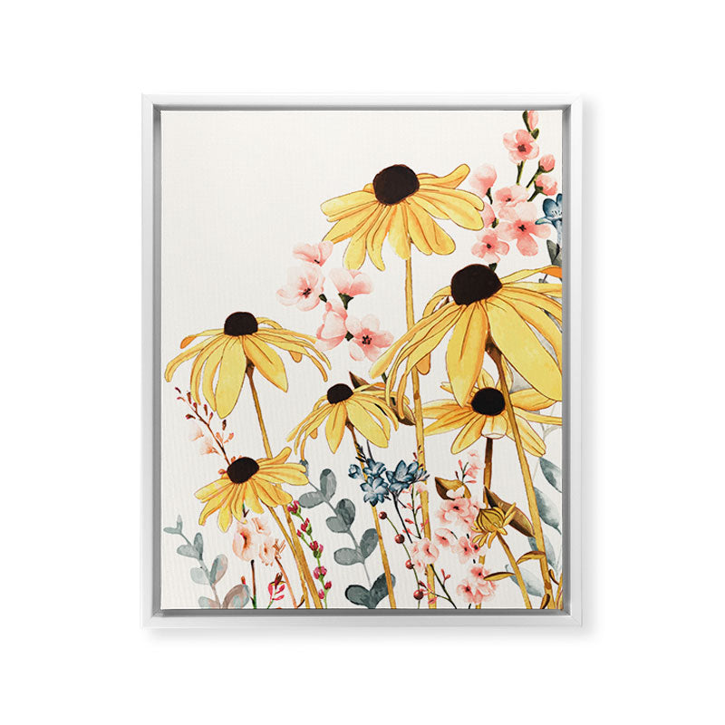 Summer Flowers Framed Canvas Print Gallery Image 32