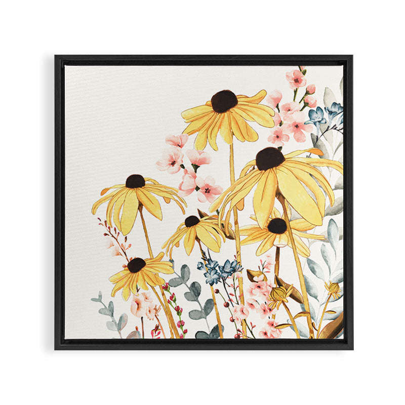 Summer Flowers Framed Canvas Print Gallery Image 6
