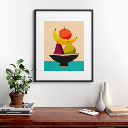 Summer Fruit Bowl Framed Art Print Gallery Image 7