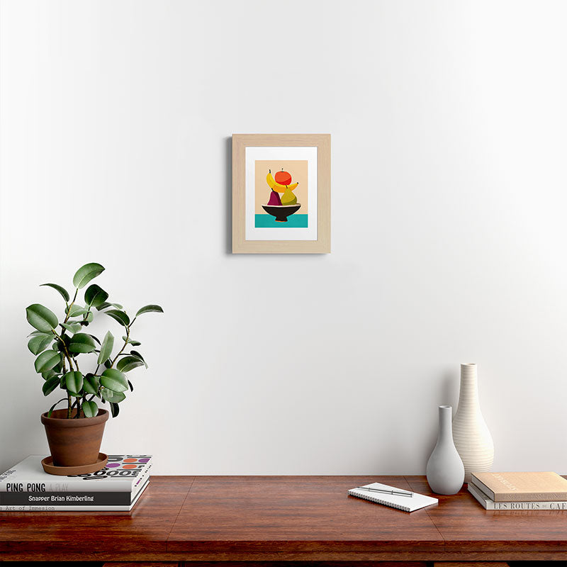 Summer Fruit Bowl Framed Art Print Gallery Image 44