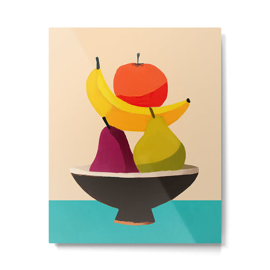 Summer Fruit Bowl Metal Print Gallery Image 2