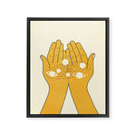 Universe in My Hands Framed Canvas Print Gallery Image 1