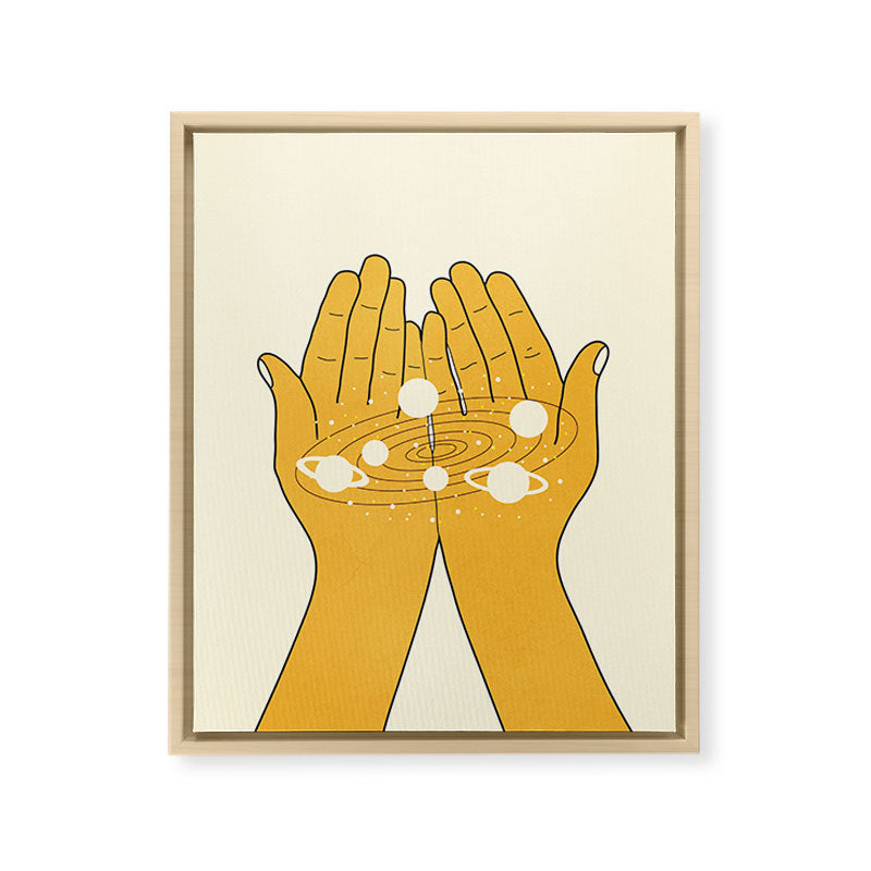 Universe in My Hands Framed Canvas Print Gallery Image 17