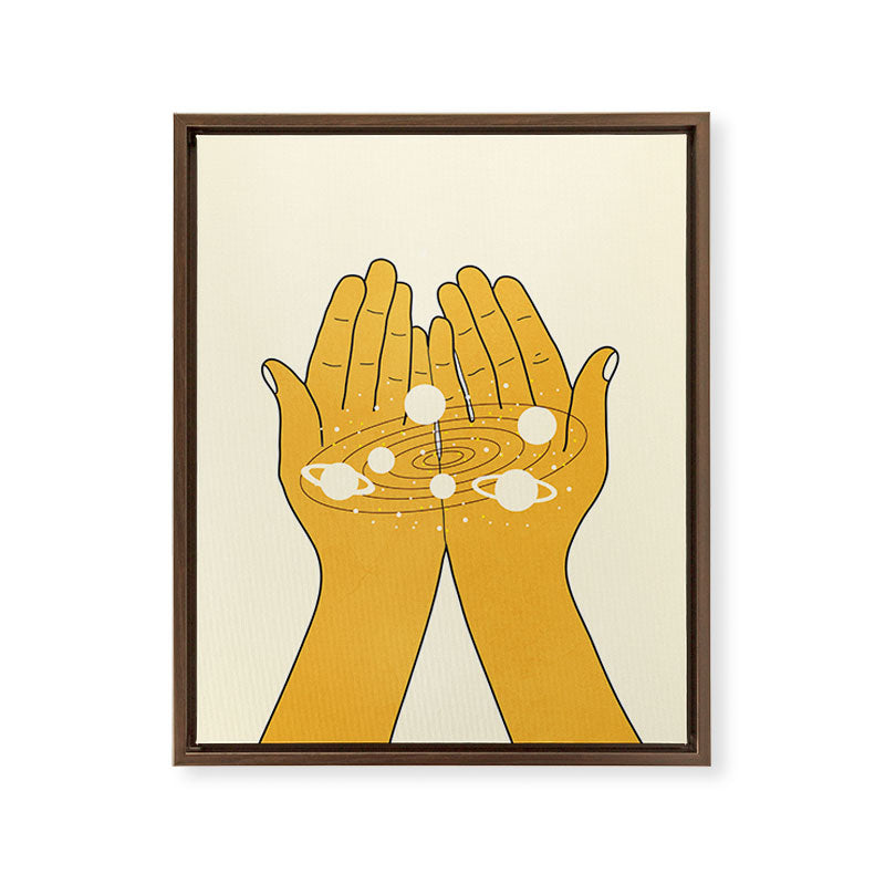 Universe in My Hands Framed Canvas Print Gallery Image 12