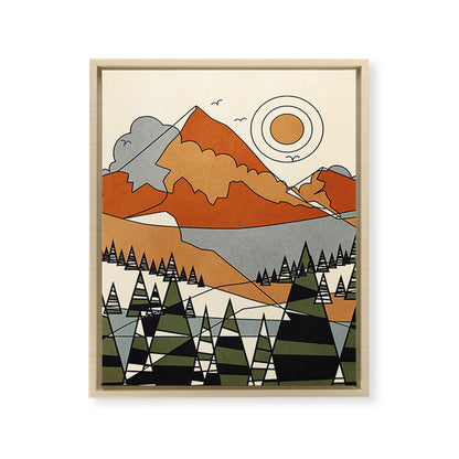 Wild Abstract Landscape 3 Framed Canvas Print Gallery Image 25