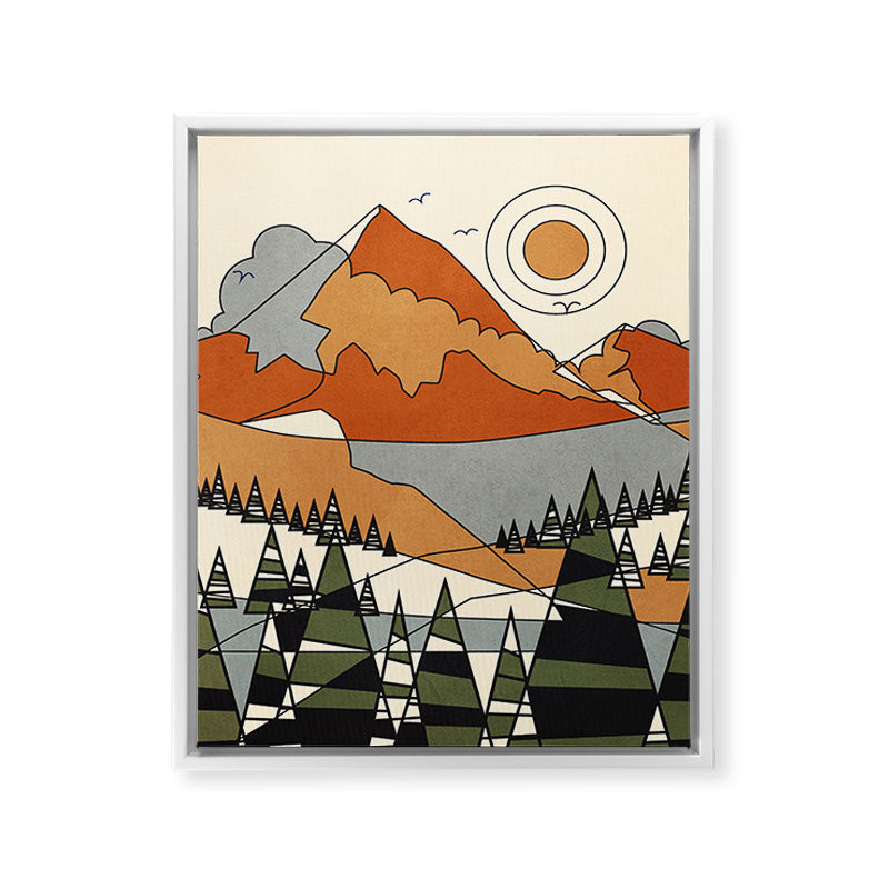 Wild Abstract Landscape 3 Framed Canvas Print Gallery Image 28
