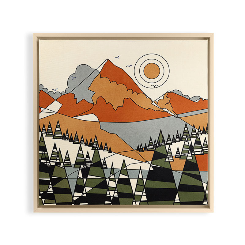 Wild Abstract Landscape 3 Framed Canvas Print Gallery Image 27