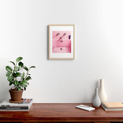 Pink Bathtub Framed Art Print Gallery Image 17