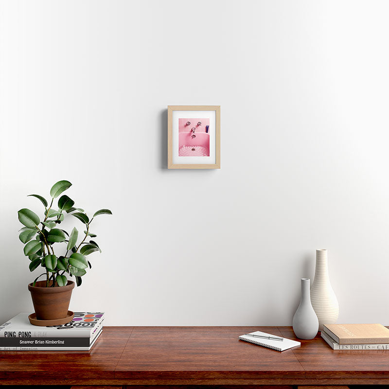 Pink Bathtub Framed Art Print Gallery Image 15
