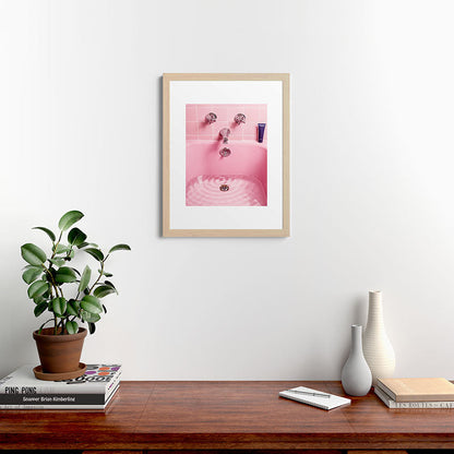 Pink Bathtub Framed Art Print Gallery Image 47