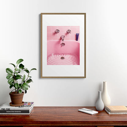 Pink Bathtub Framed Art Print Gallery Image 13