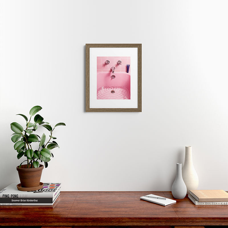 Pink Bathtub Framed Art Print Gallery Image 39